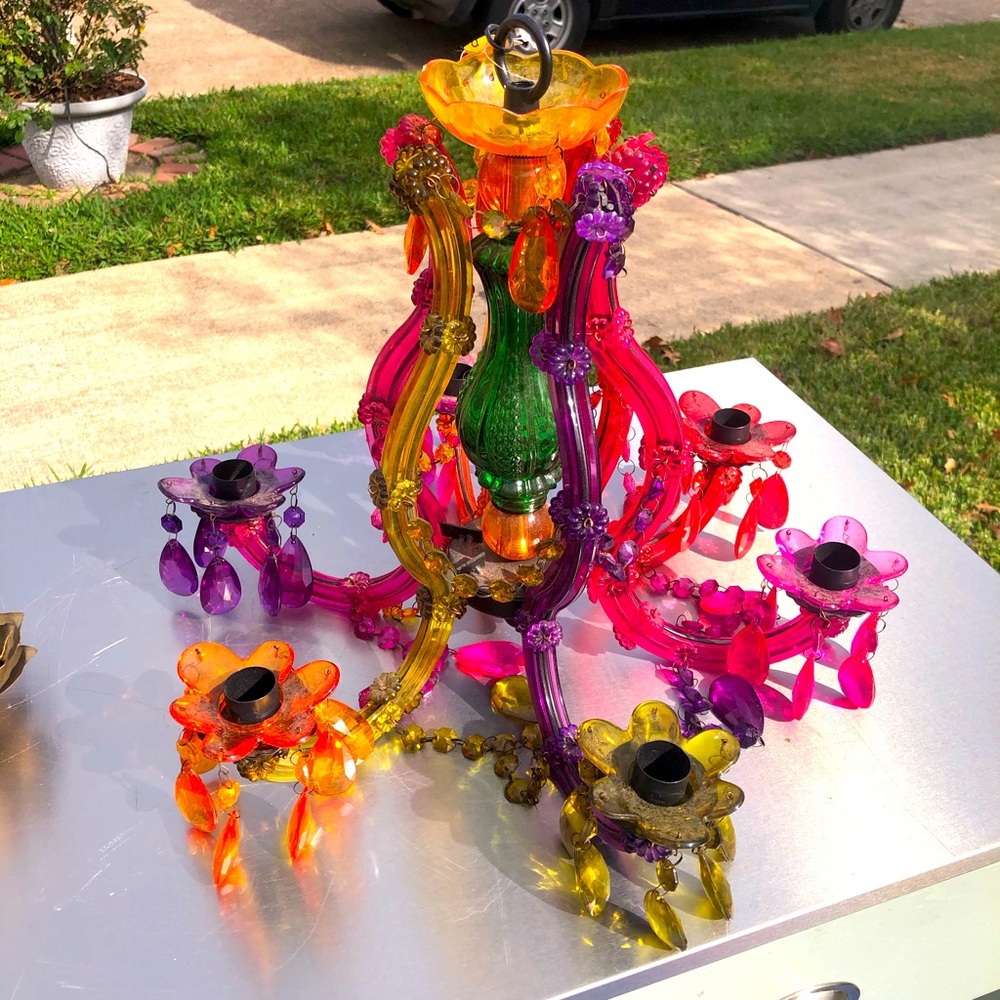 Acrylic Chandelier from Earthbound Multicolor